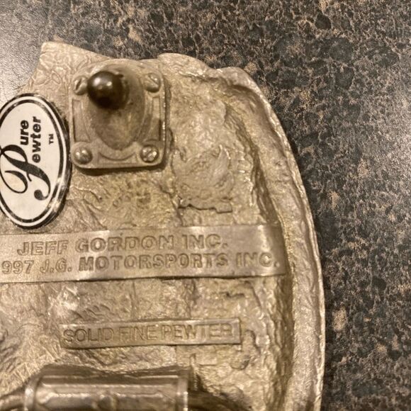 NASCAR Jeff Gordon solid pewter Belt Buckle Made in USA - Picture 5 of 7